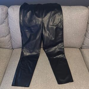Black Leather women’s leggings